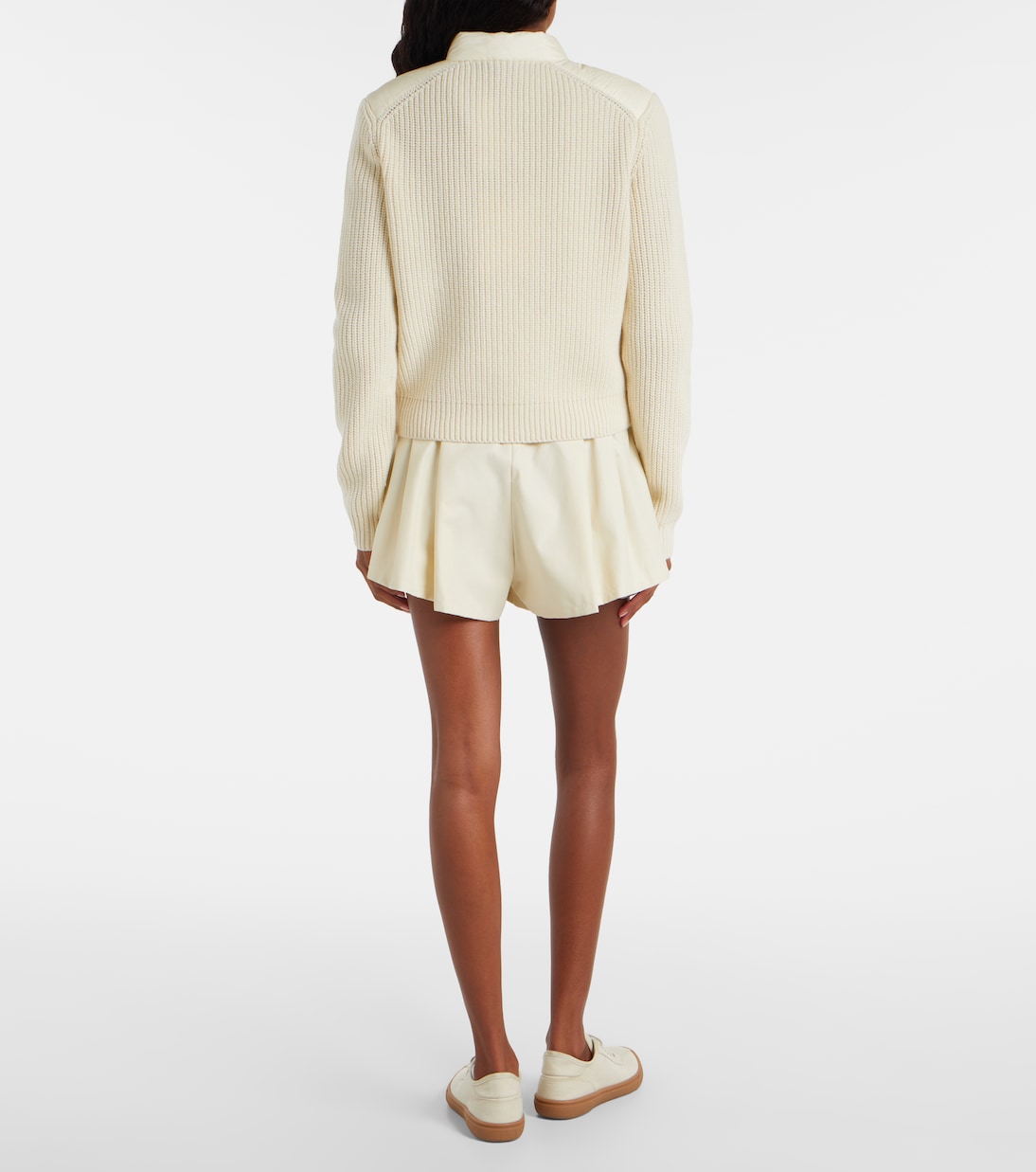 Down-paneled wool and cashmere cardigan  | Moncler