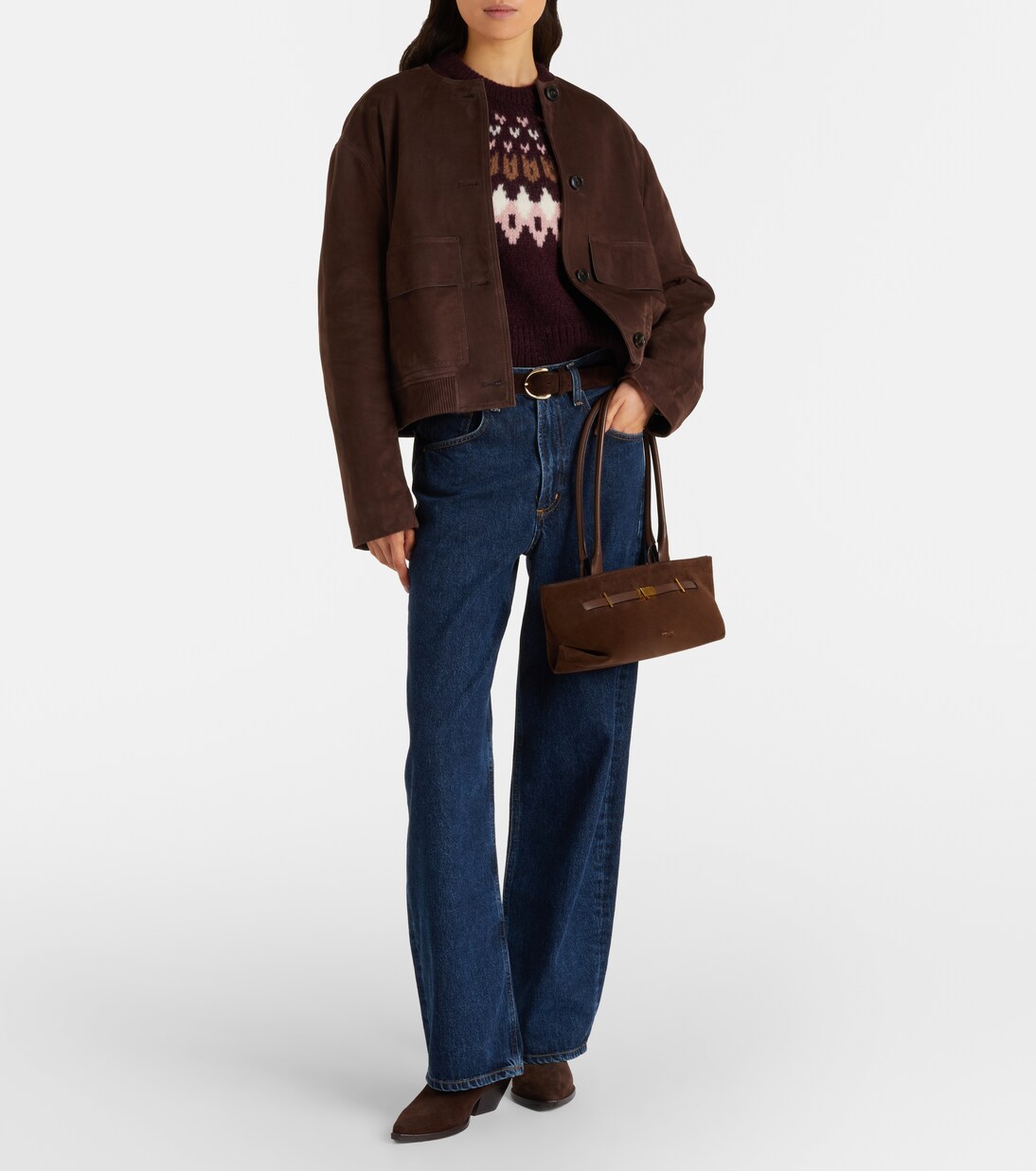 Anne Fair Isle wool-blend sweater | Veronica Beard