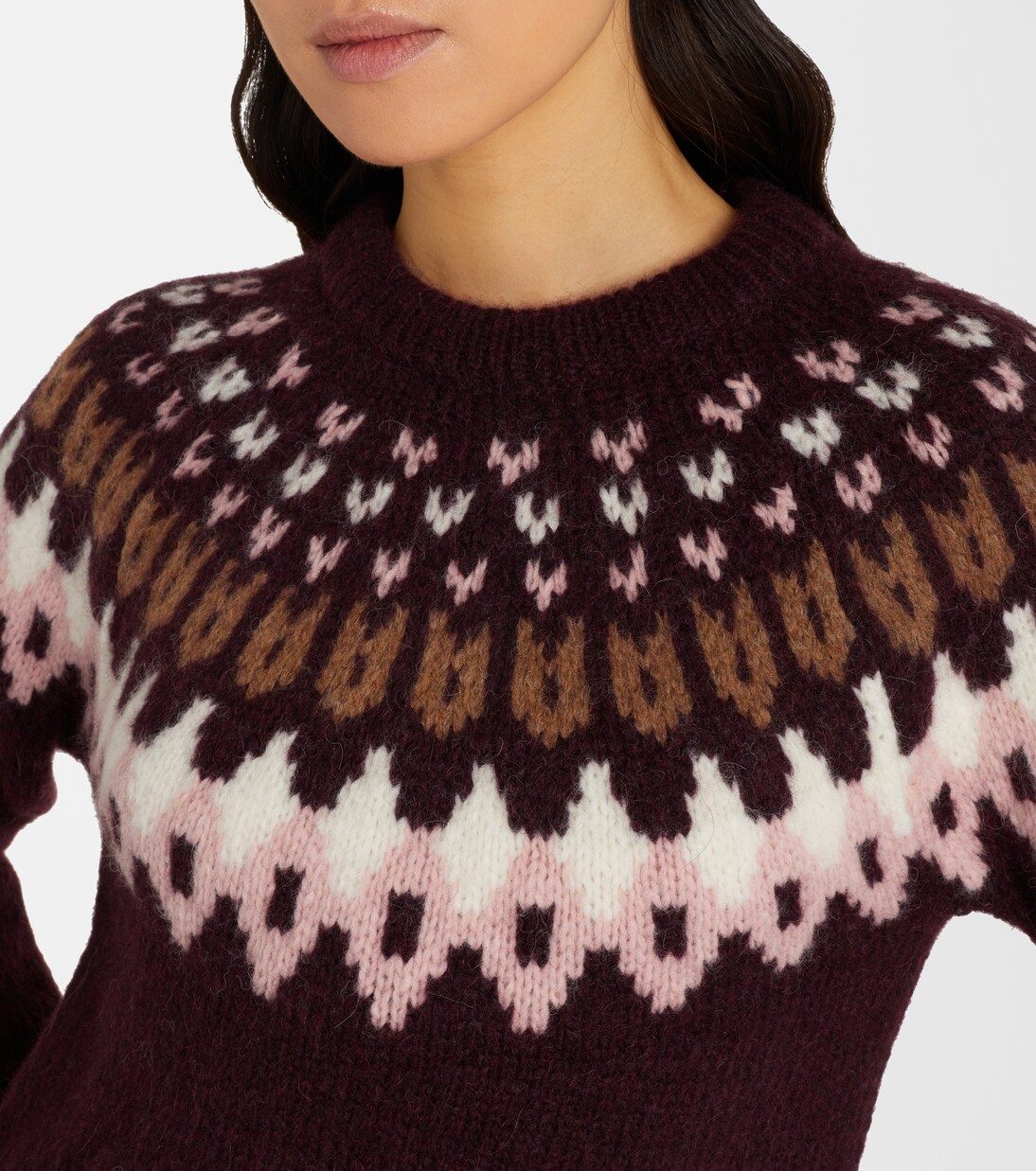 Anne Fair Isle wool-blend sweater | Veronica Beard
