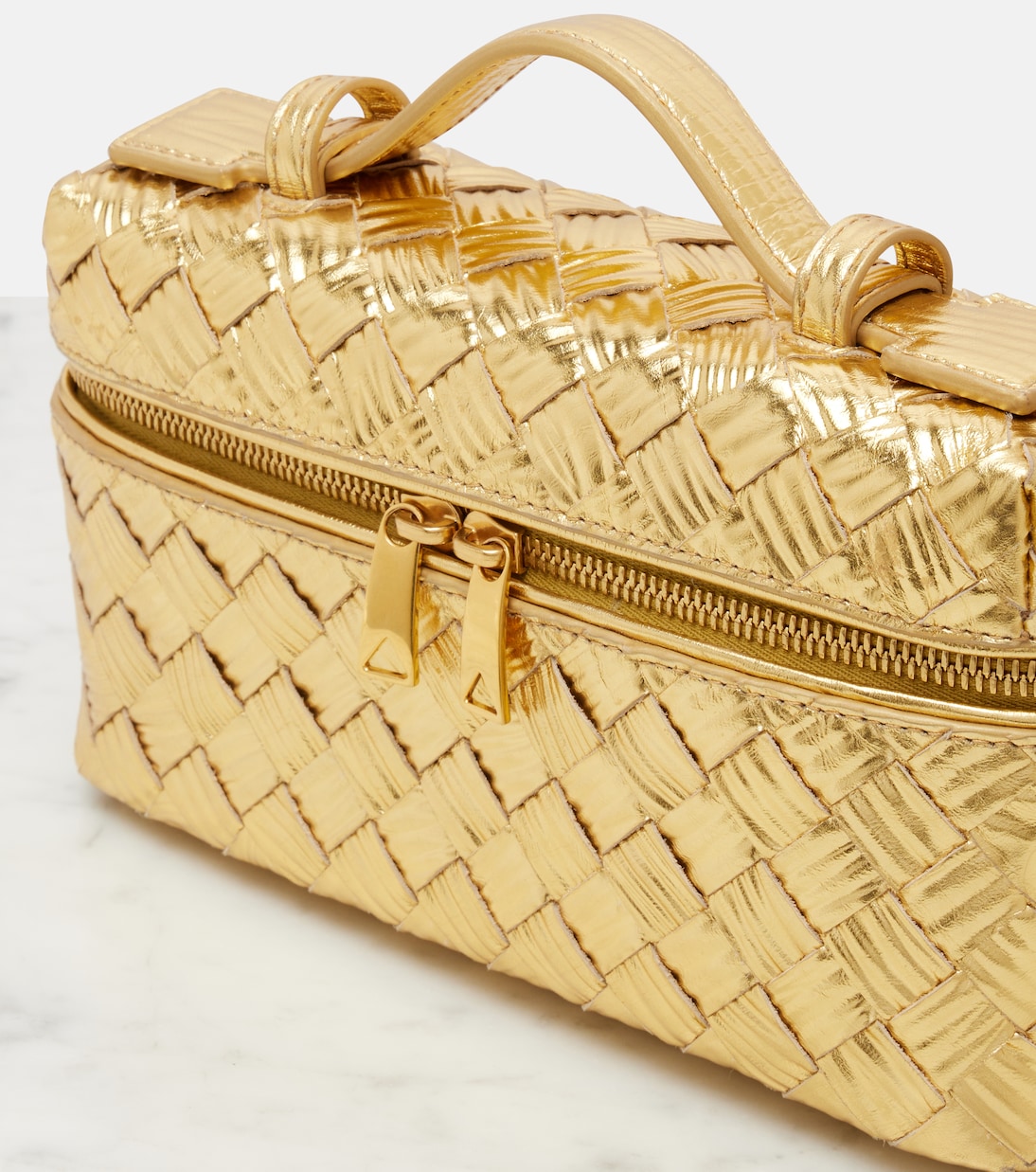 Bang Bang metallic leather vanity bag | Bottega Veneta