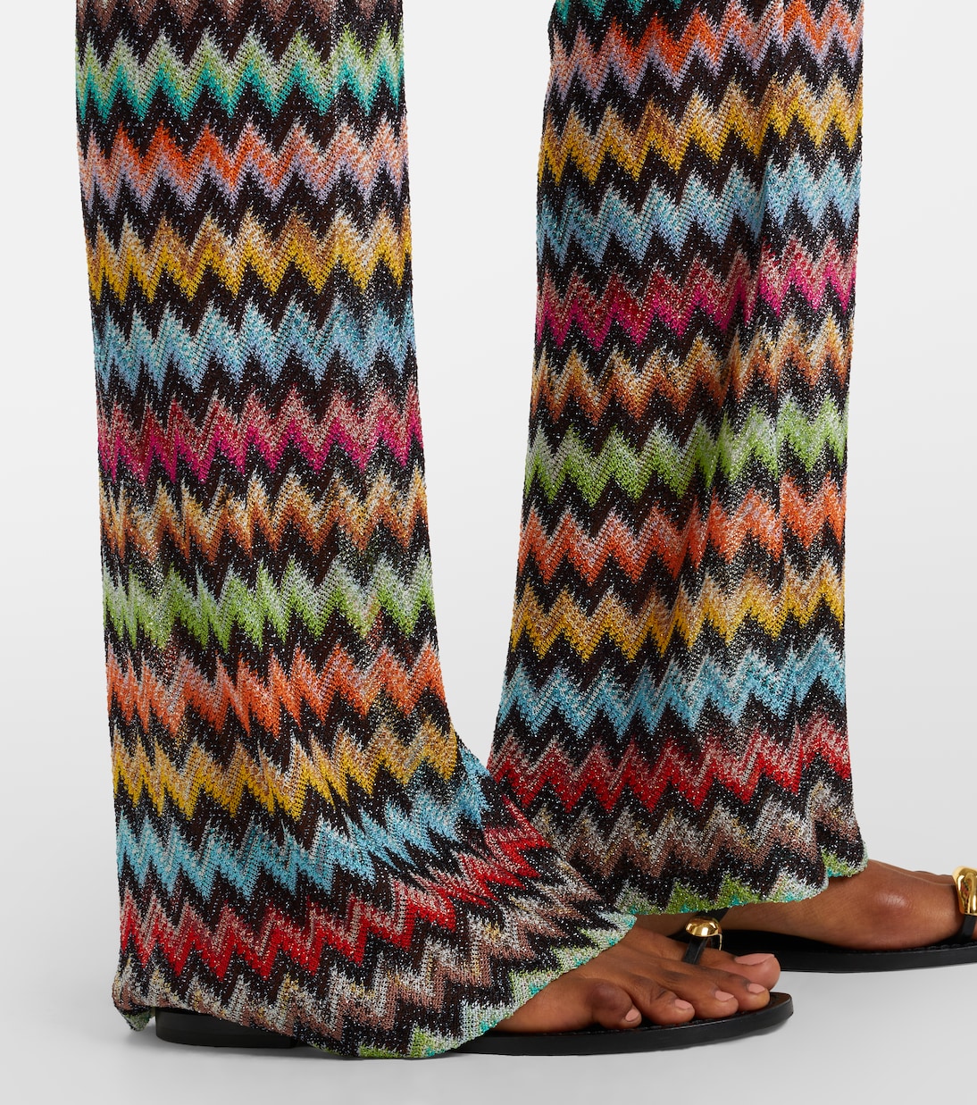 Zigzag lamé straight pants | Missoni