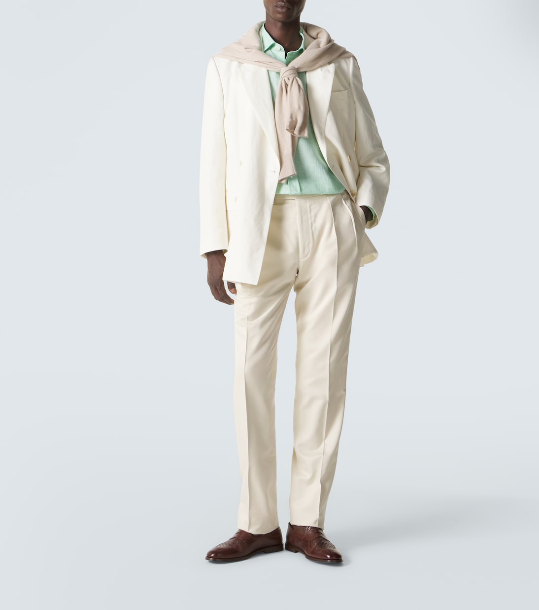 Pantalones tapered Gregory de seda | Ralph Lauren Purple Label