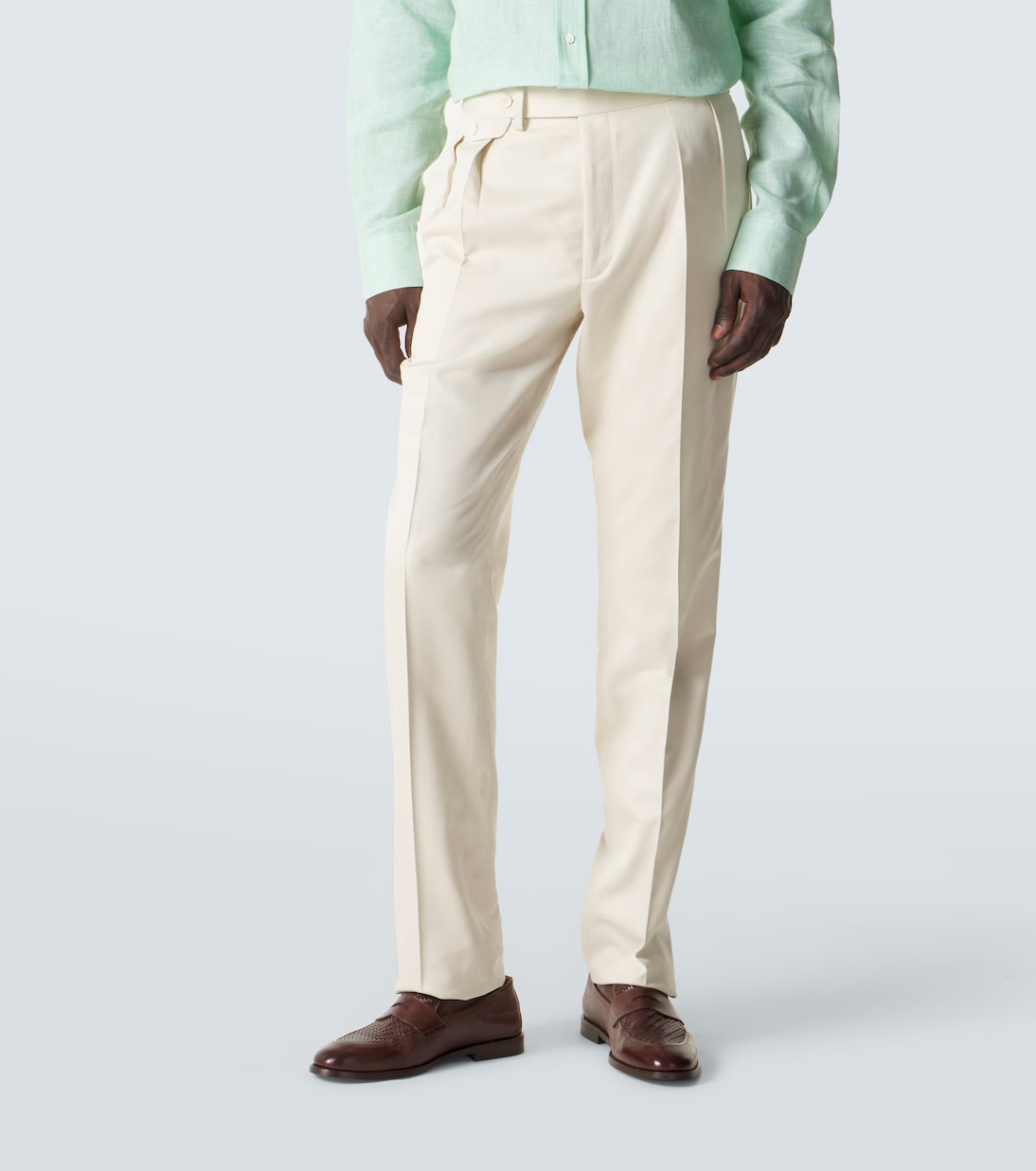 Pantalones tapered Gregory de seda | Ralph Lauren Purple Label