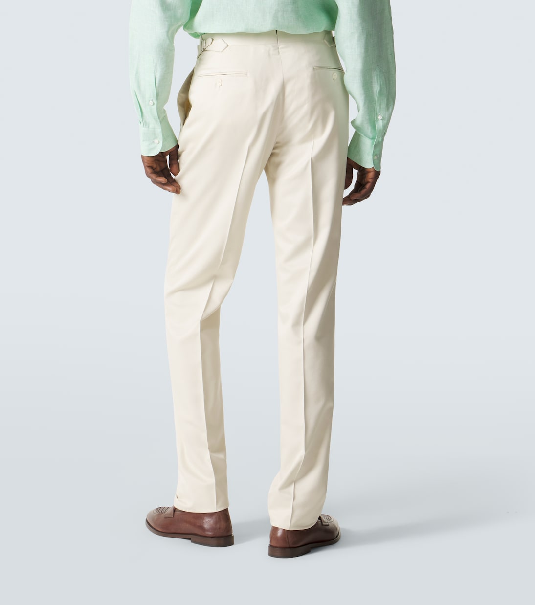 Pantalones tapered Gregory de seda | Ralph Lauren Purple Label
