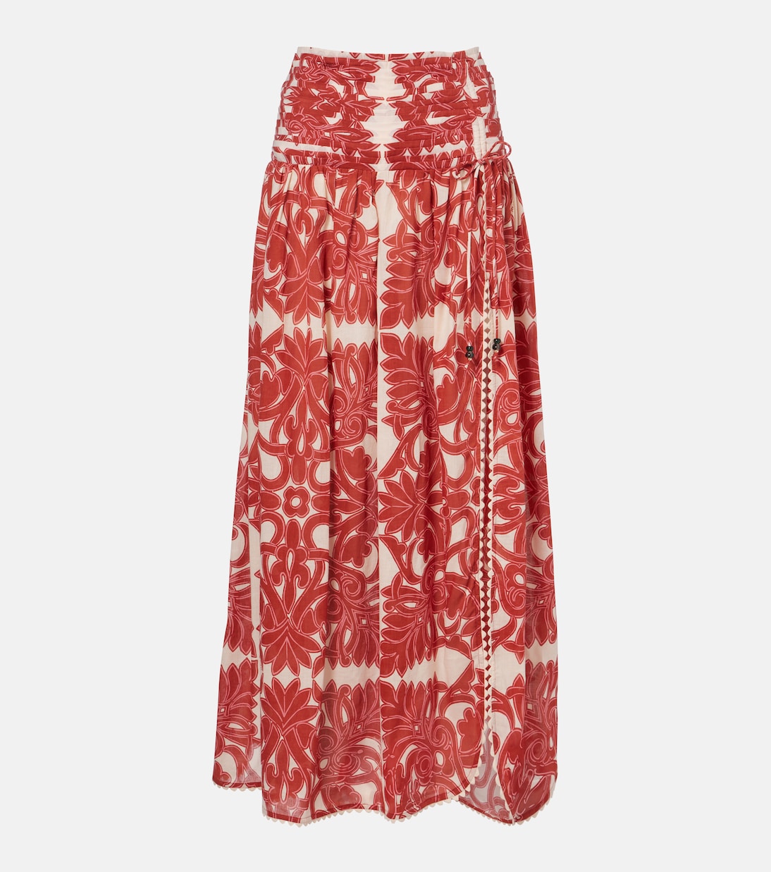Carla printed cotton maxi skirt | Poupette St Barth