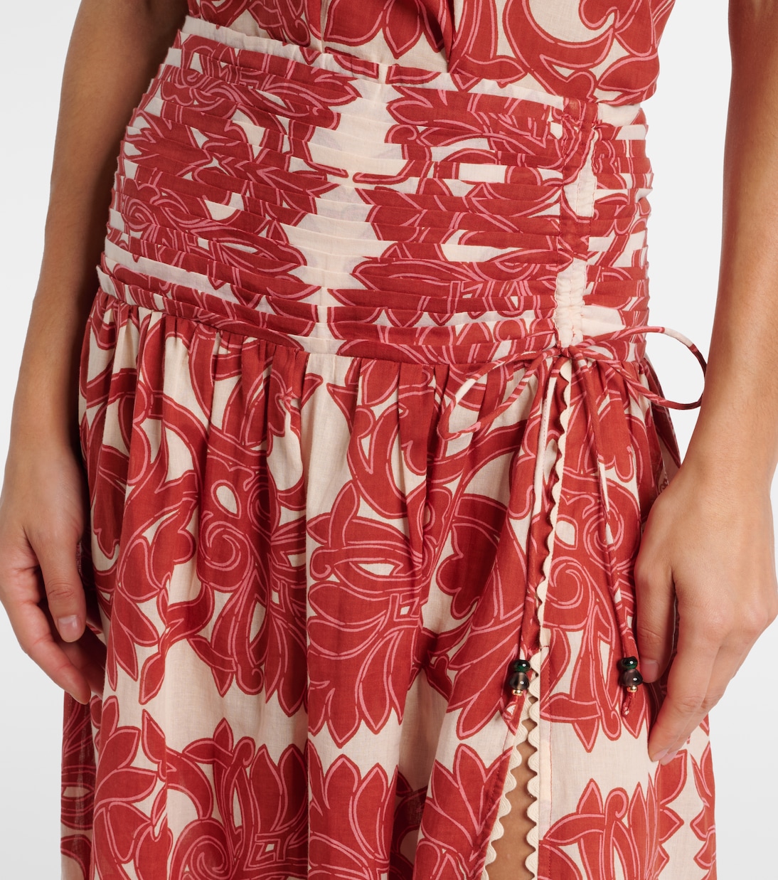 Carla printed cotton maxi skirt | Poupette St Barth