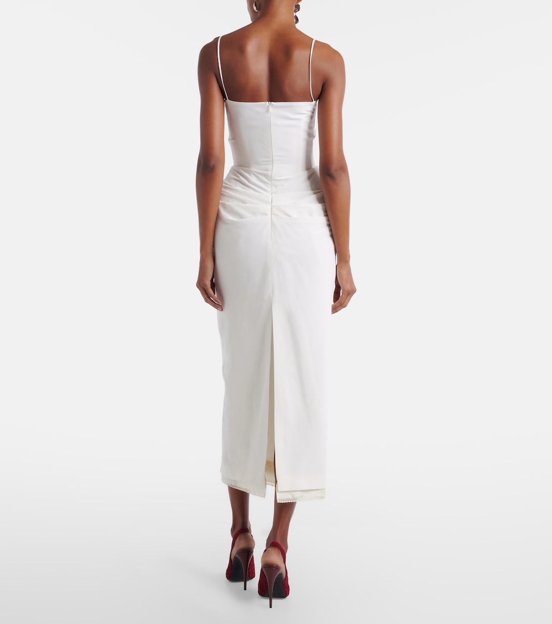 Midikleid aus Seide mit Spitze | Magda Butrym