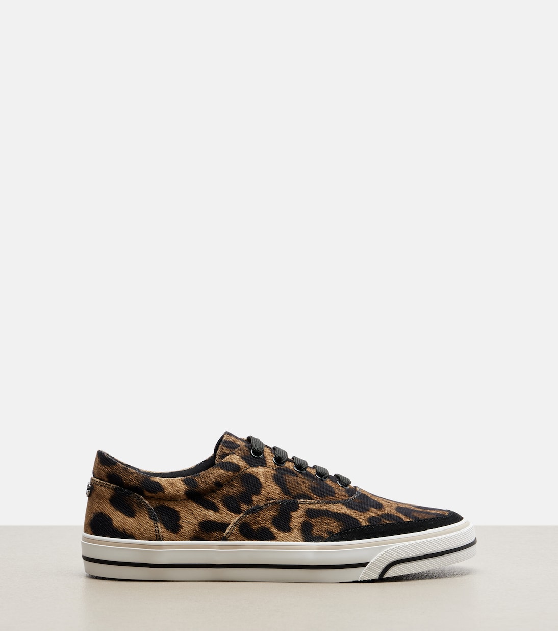 Leopard-print canvas sneakers | Dolce&Gabbana