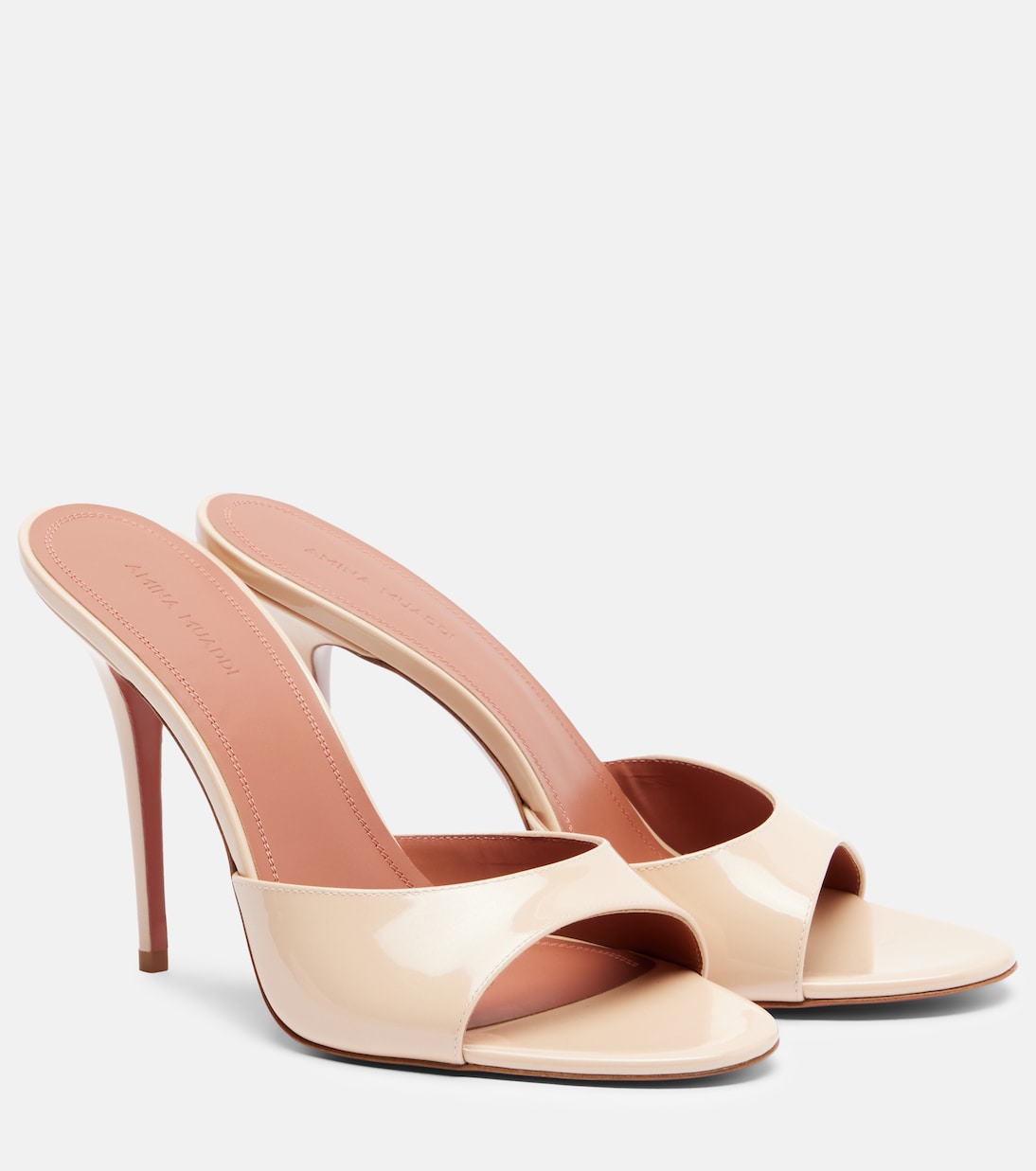 Elodie 105 patent leather mules | Amina Muaddi