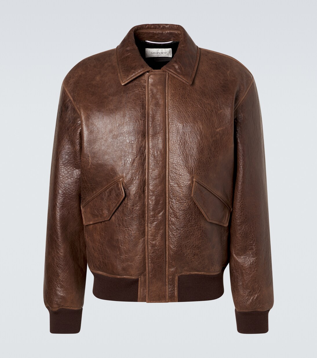 Leather bomber jacket | Saint Laurent