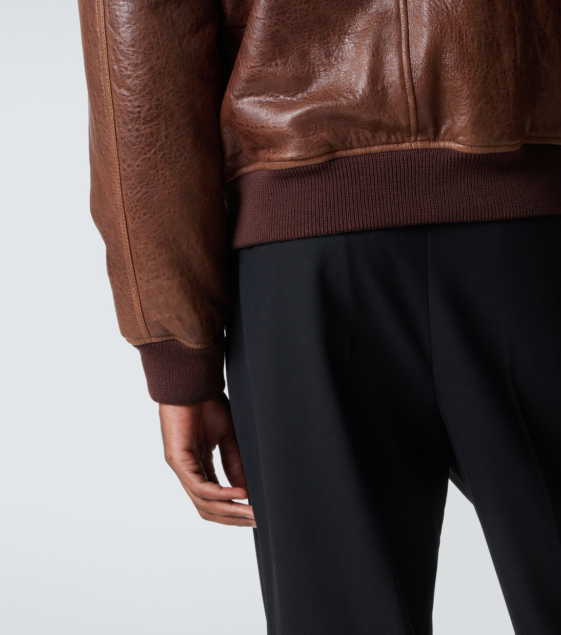 Leather bomber jacket | Saint Laurent