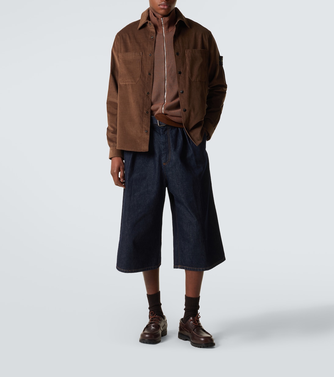 Compass cotton corduroy overshirt | Stone Island