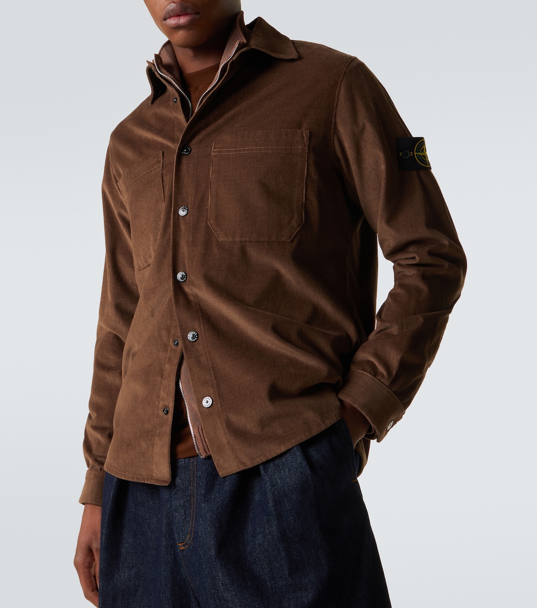 Compass cotton corduroy overshirt | Stone Island