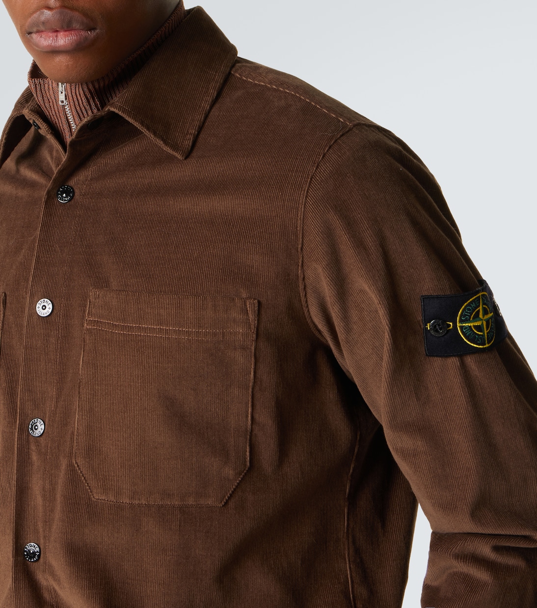 Compass cotton corduroy overshirt | Stone Island