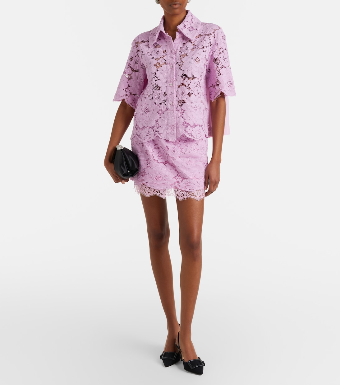 Camisa de encaje en mezcla de algodón | Patou