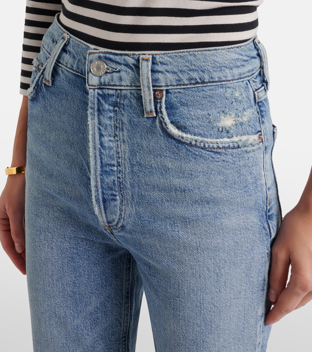 90’s Pinch Waist Crop straight jeans | Agolde