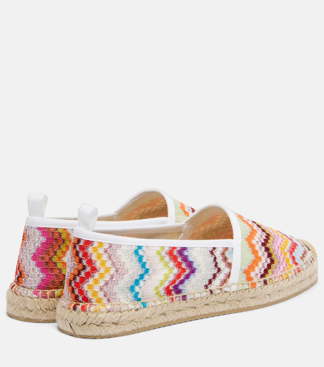 Elle Zigzag lamé espadrilles | Missoni