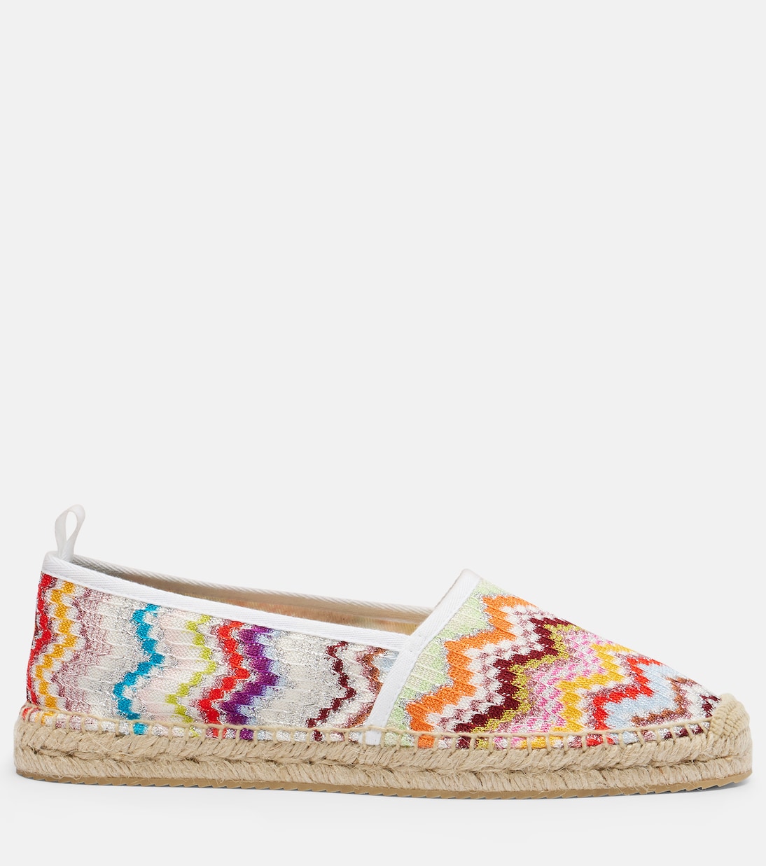 Elle Zigzag lamé espadrilles | Missoni