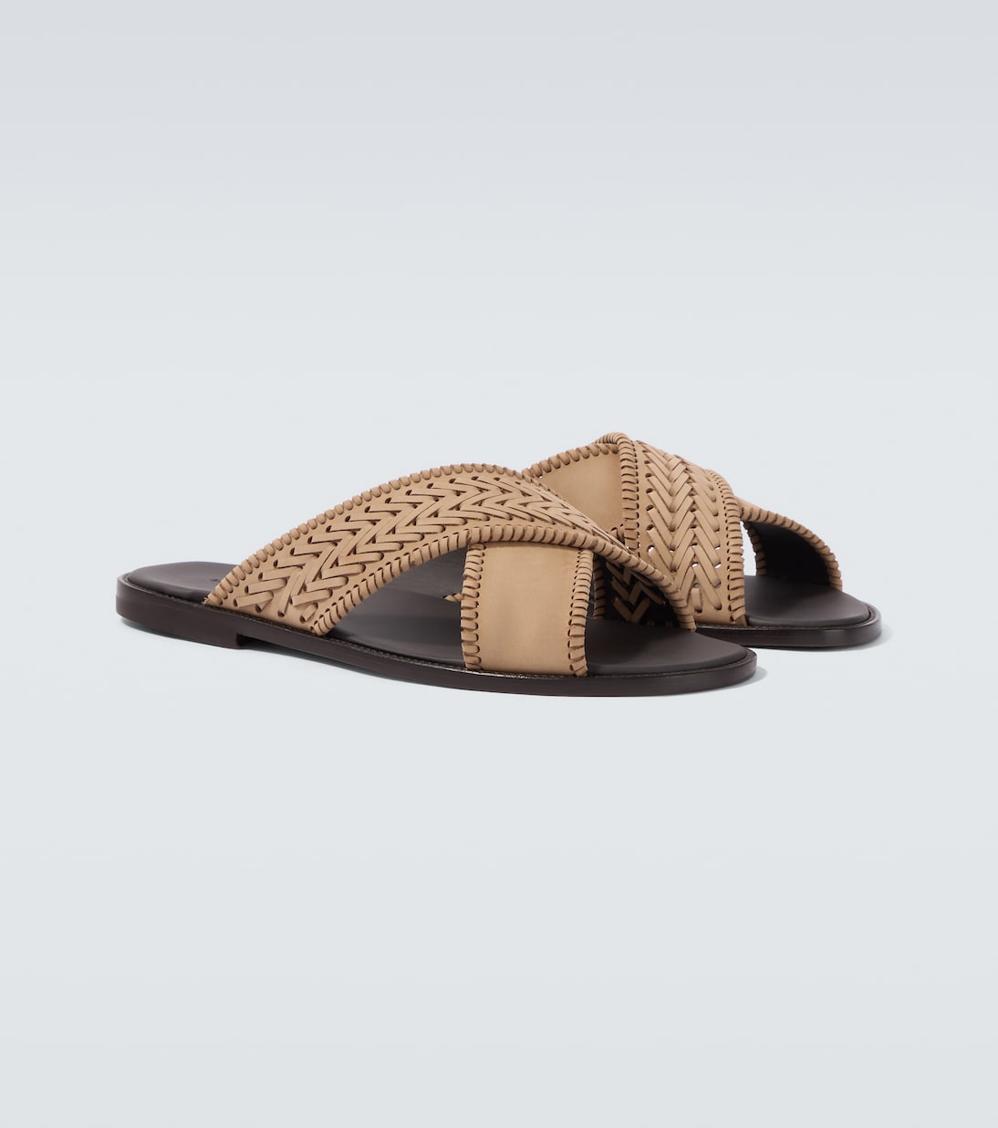 Sandalen Tex aus Veloursleder | Manolo Blahnik