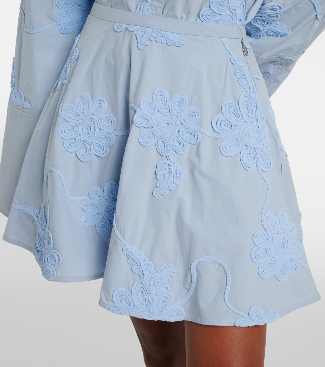 Embroidered cotton miniskirt | Rotate