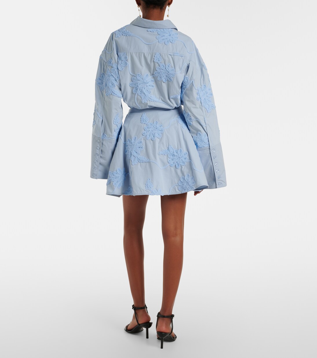 Embroidered cotton miniskirt | Rotate