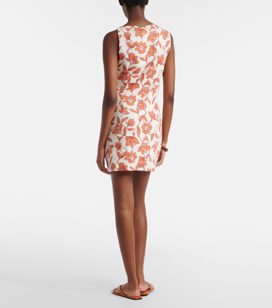 Chloe floral linen-blend minidress | SIR