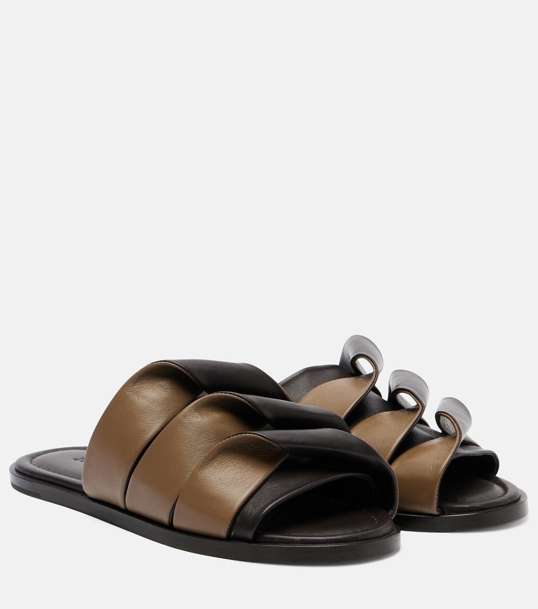 Pantoletten Coil aus Leder | JW Anderson