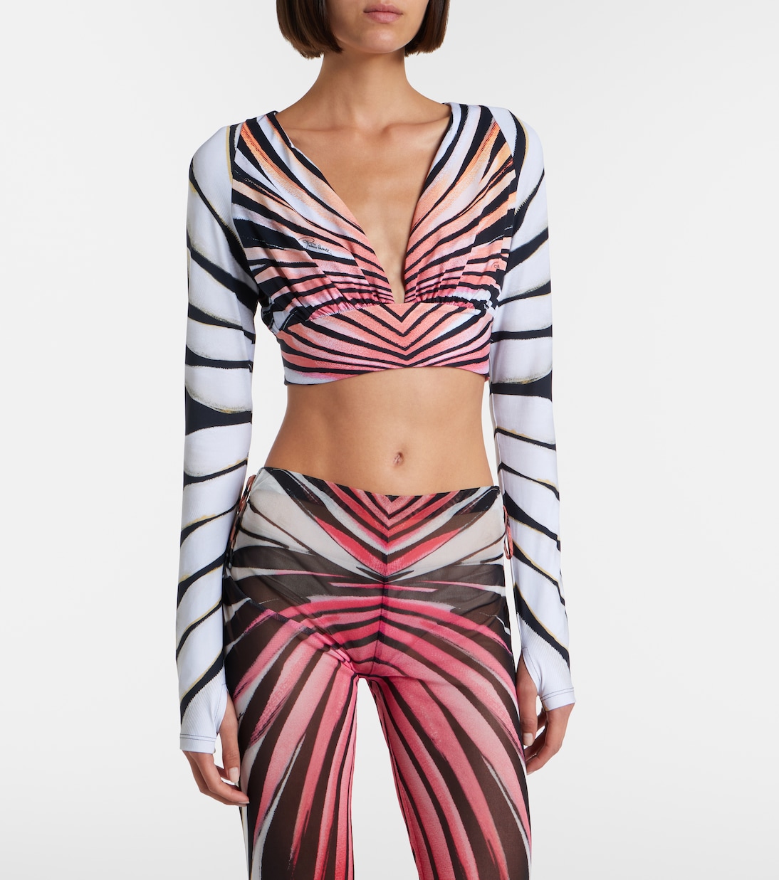 Printed crop top | Roberto Cavalli