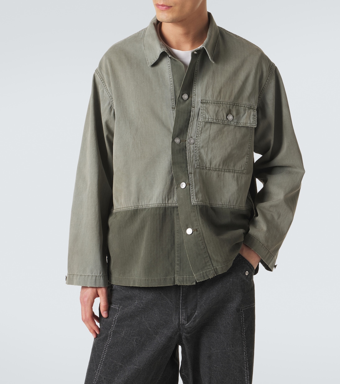 Paneled cotton jacket | A.Presse