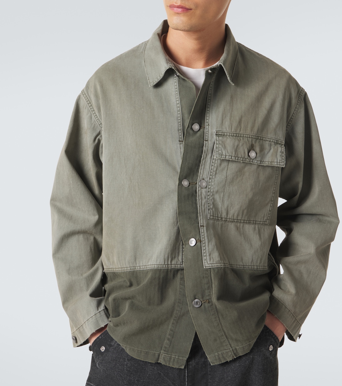 Paneled cotton jacket | A.Presse