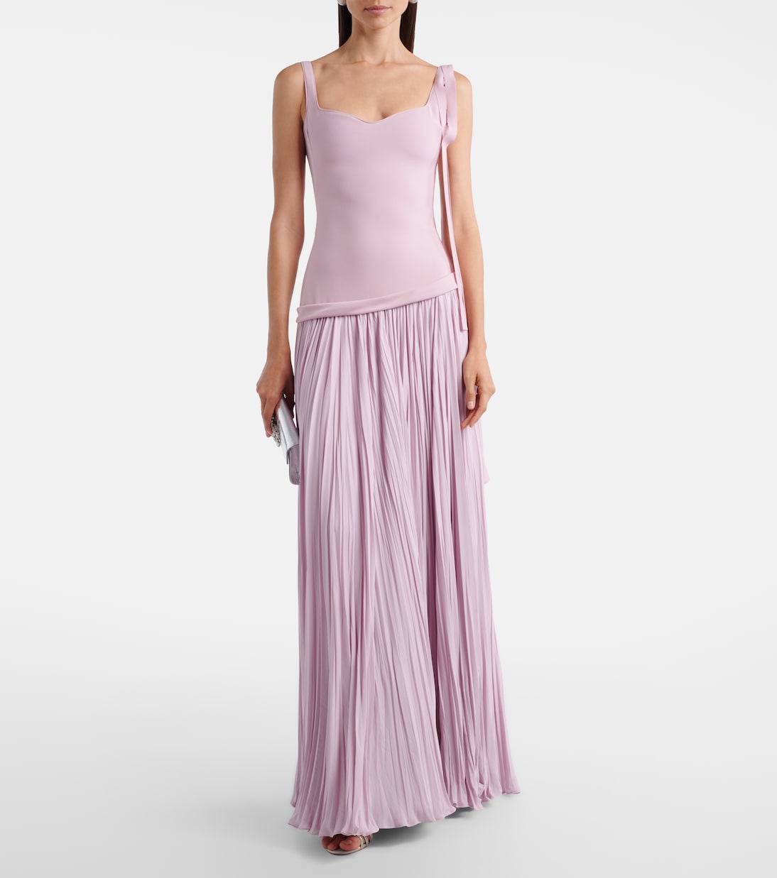 Ana crêpe and chiffon gown | Marmar Halim