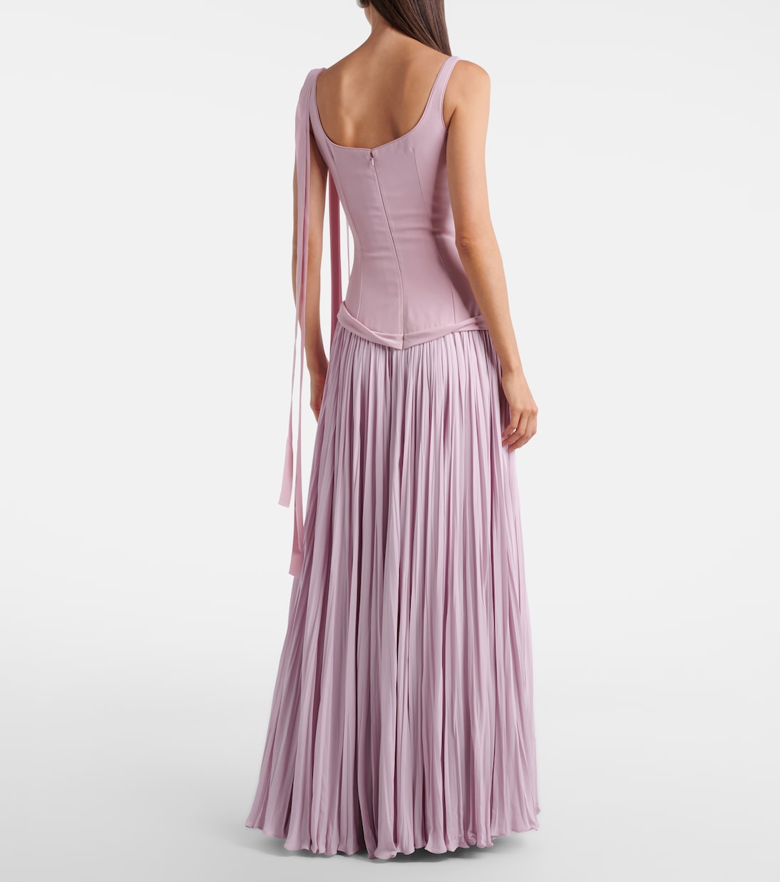 Ana crêpe and chiffon gown | Marmar Halim