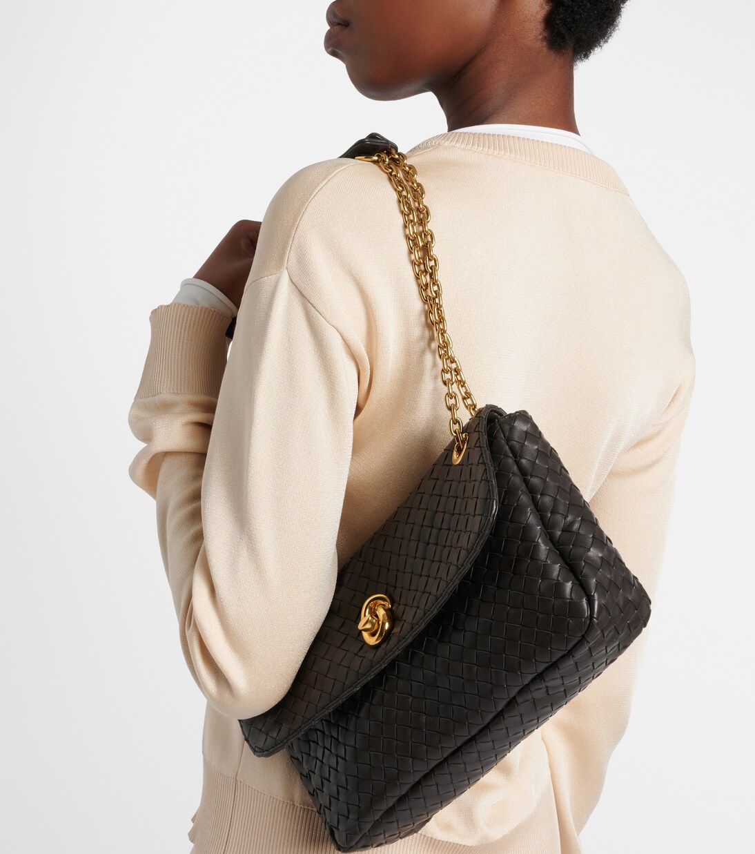Borsa a spalla Madison Medium in pelle | Bottega Veneta
