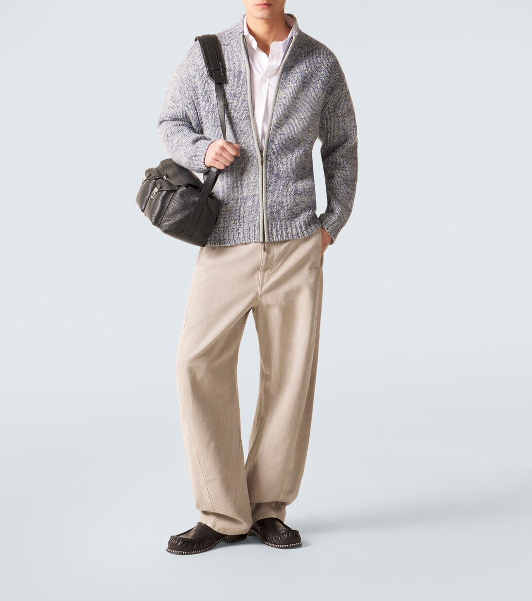 Lamdu cashmere zip-up cardigan | Le Kasha