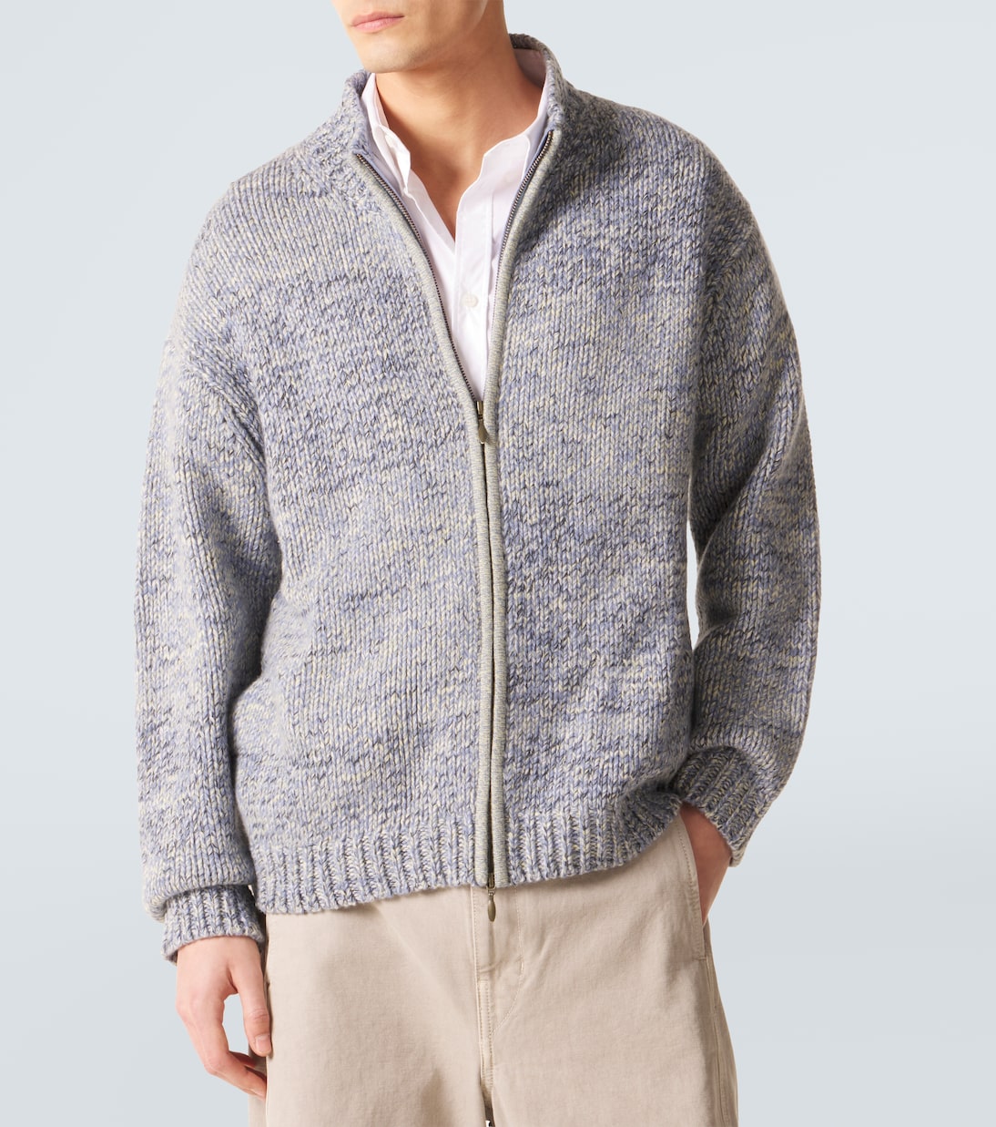 Lamdu cashmere zip-up cardigan | Le Kasha
