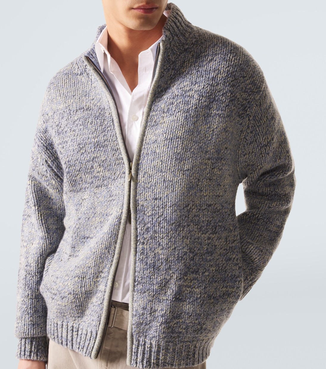 Lamdu cashmere zip-up cardigan | Le Kasha