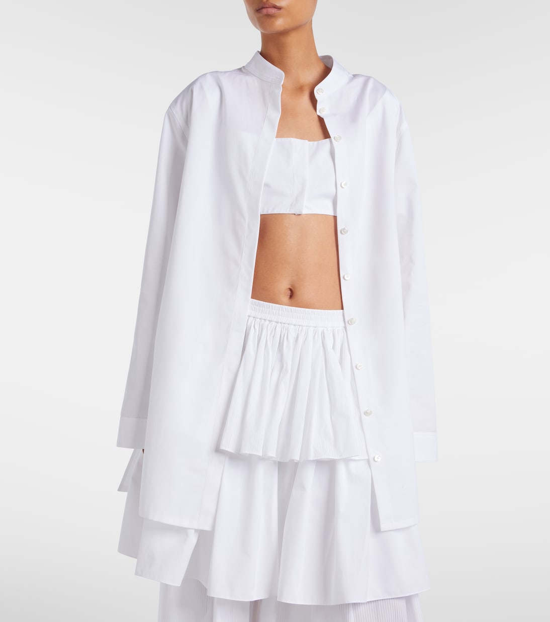 Blouse en popeline de coton | Alaïa