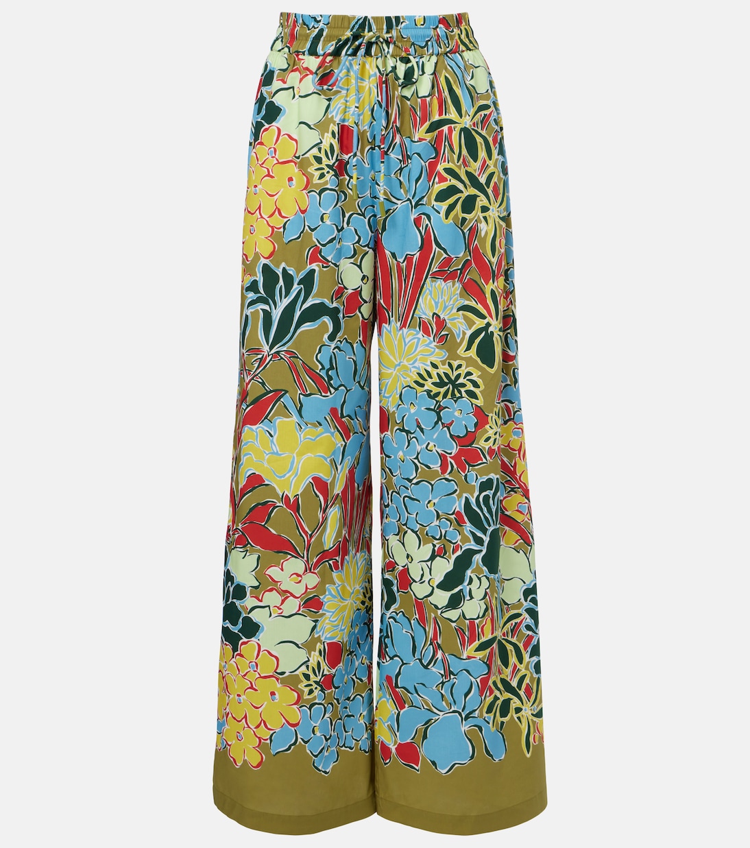 Solstice cotton-blend wide-leg pants | Alémais