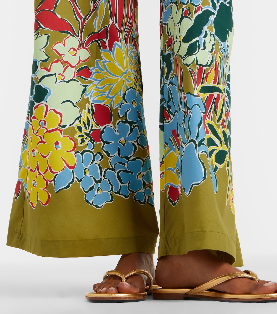 Solstice cotton-blend wide-leg pants | Alémais