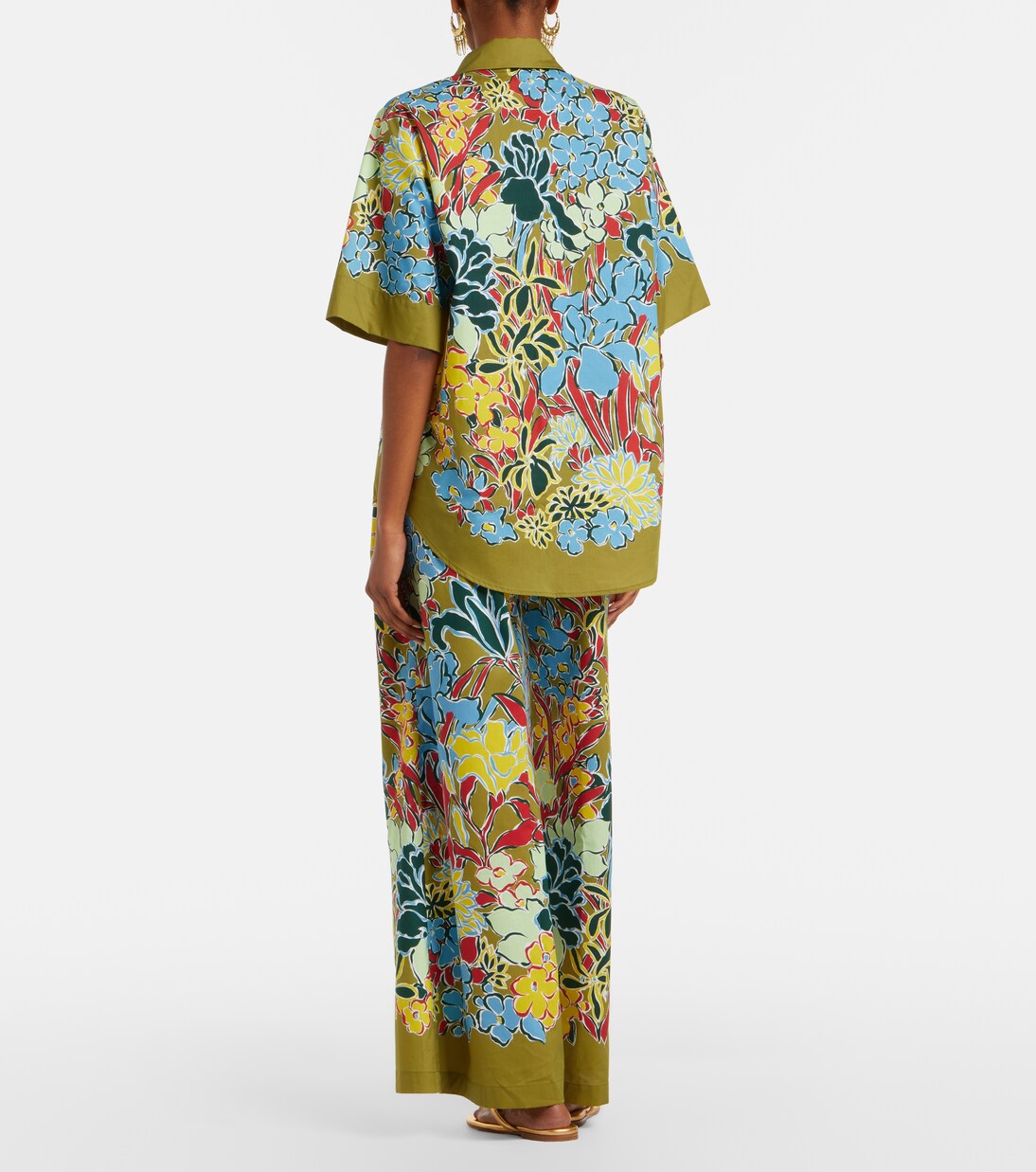 Solstice cotton-blend wide-leg pants | Alémais