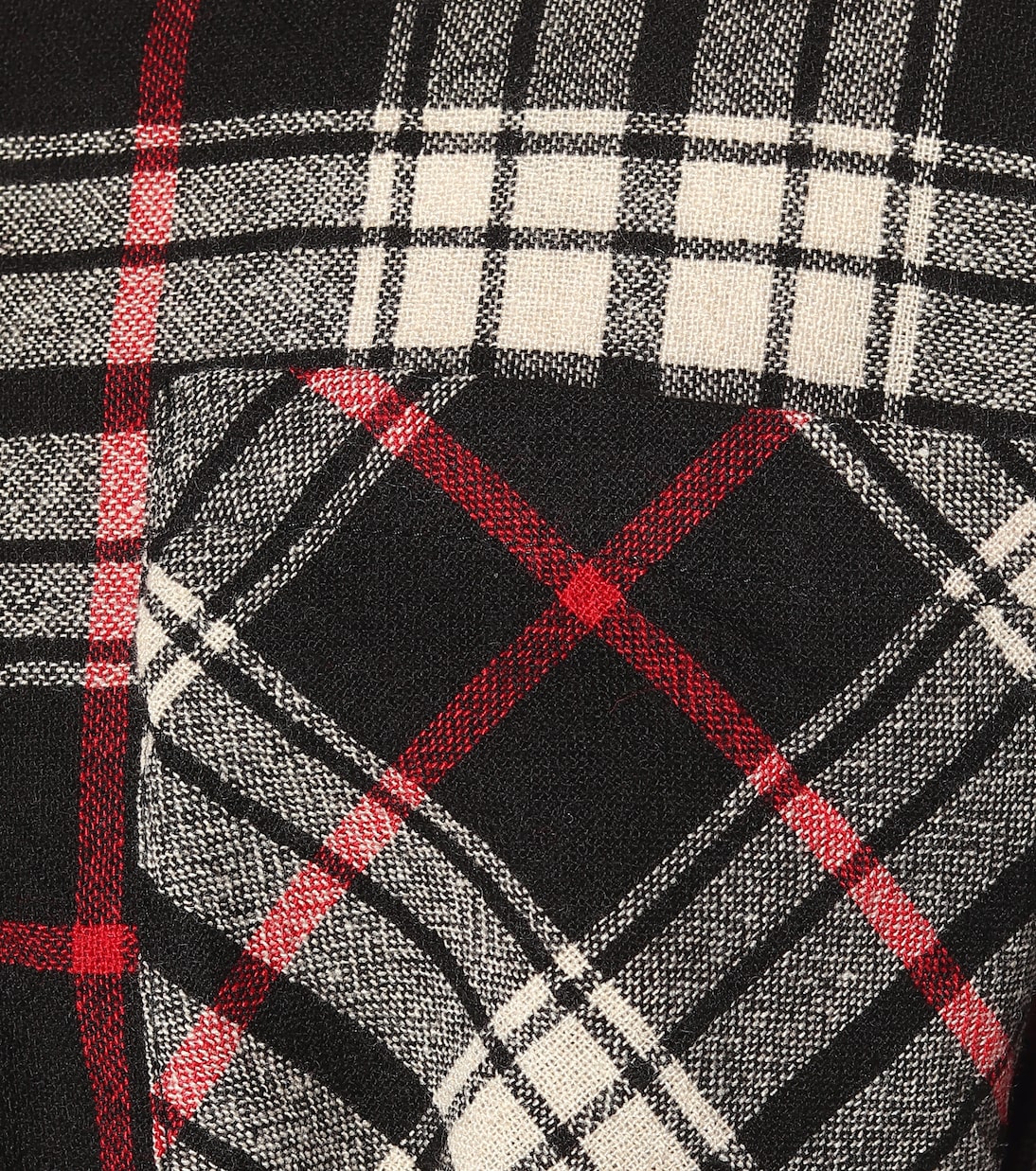 Robe chemise en laine mélangée à carreaux | Woolrich