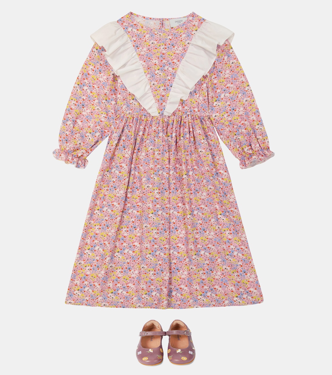 Donna ruffle-trimmed floral dress | Paade Mode