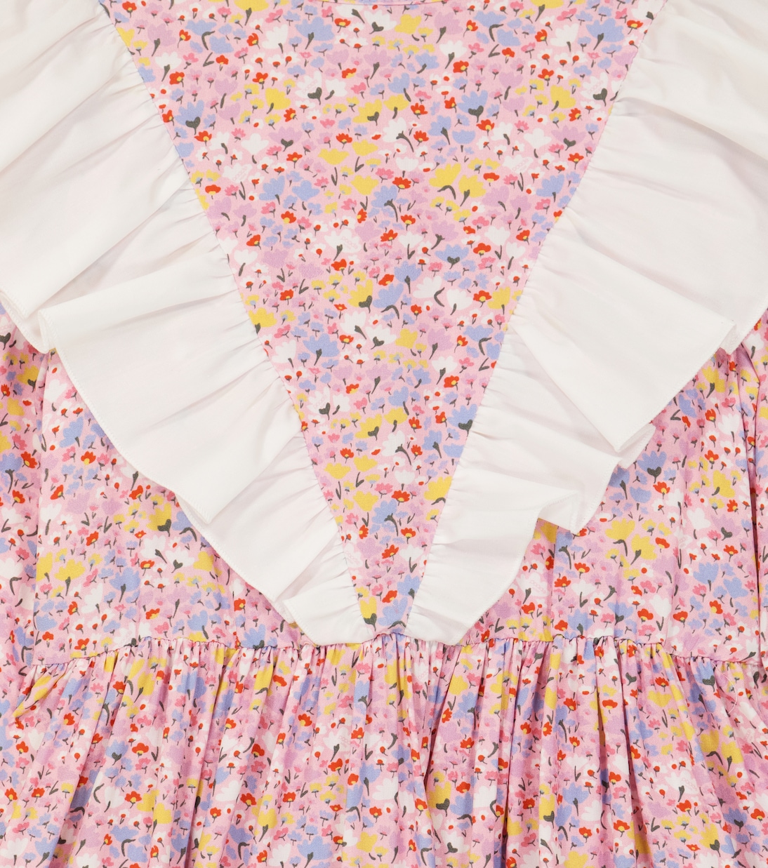 Donna ruffle-trimmed floral dress | Paade Mode