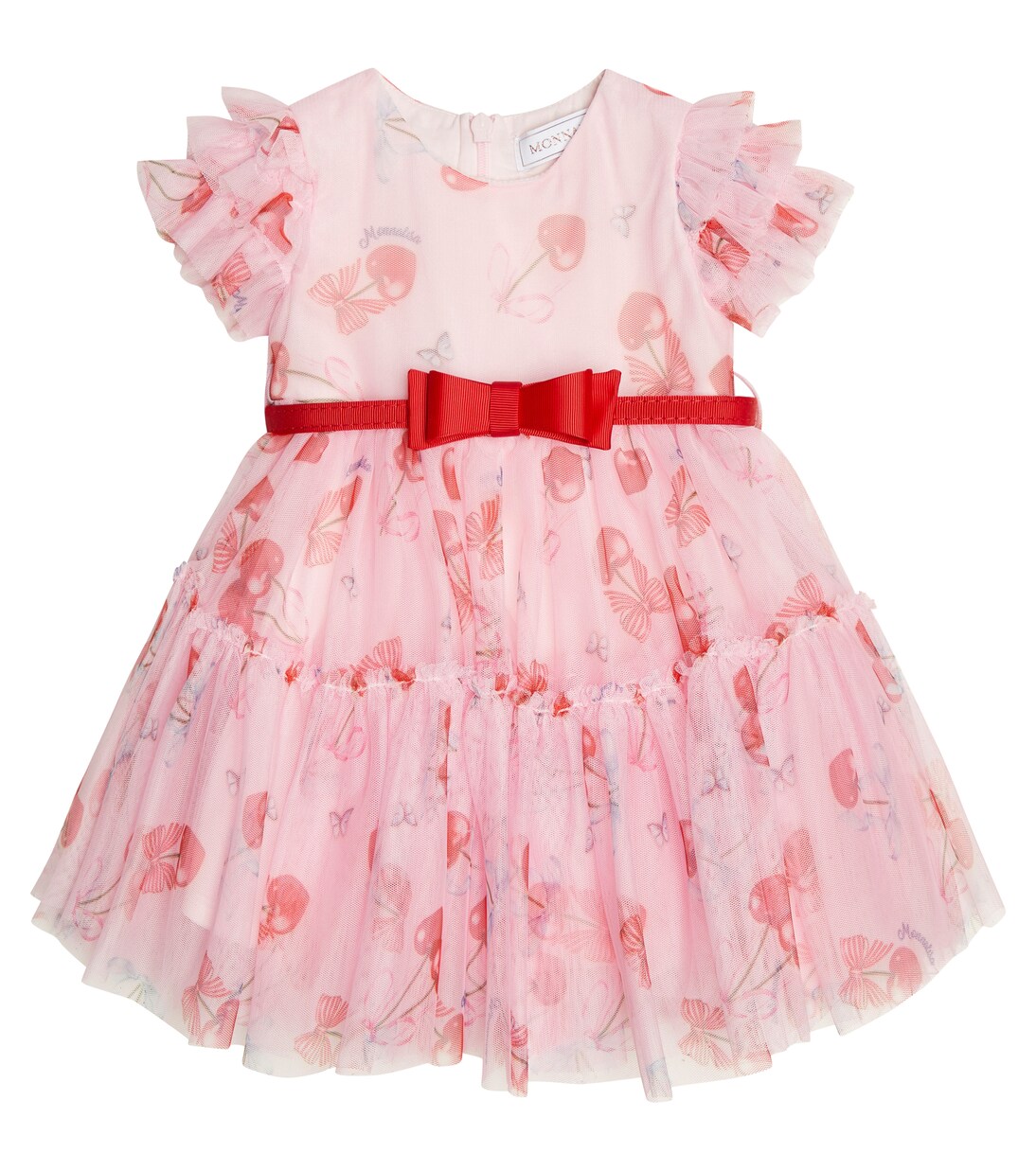 Baby printed tulle dress | Monnalisa