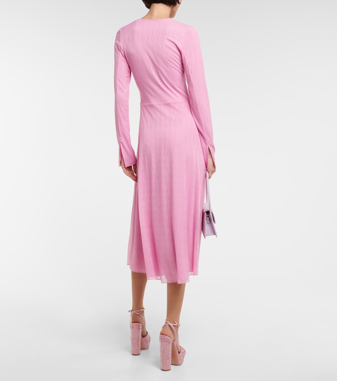 Robe midi en dentelle | Rotate