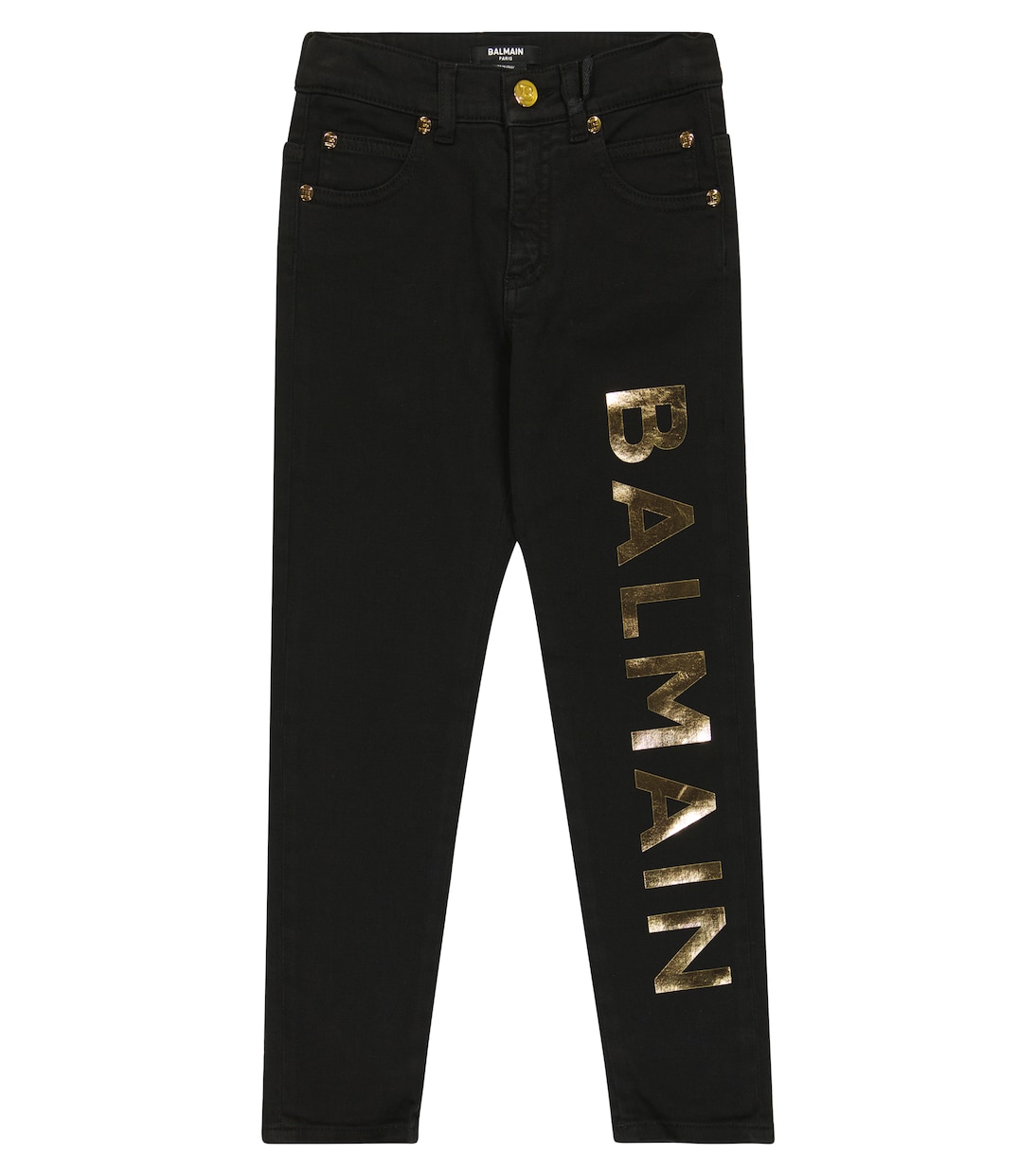 Pantaloni in misto cotone con logo | Balmain Kids