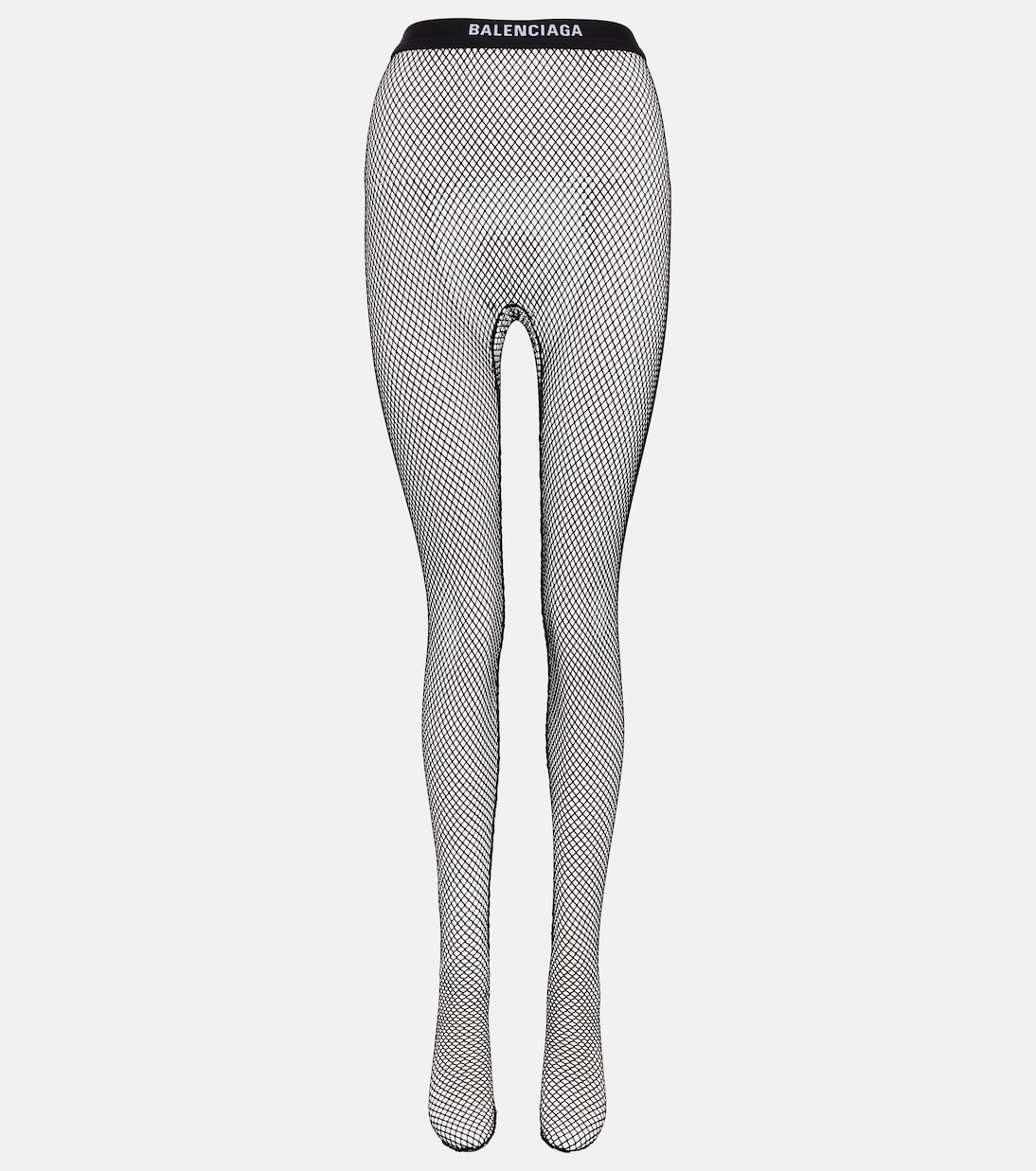 Collant a rete con fascia in vita e logo | Balenciaga