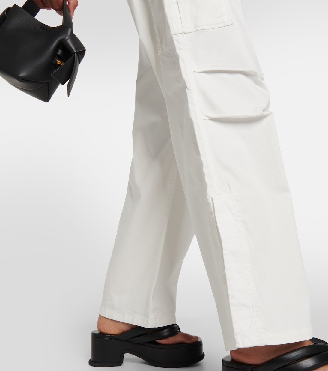 Pantalon ample Cargo Moon à taille haute | AG Jeans