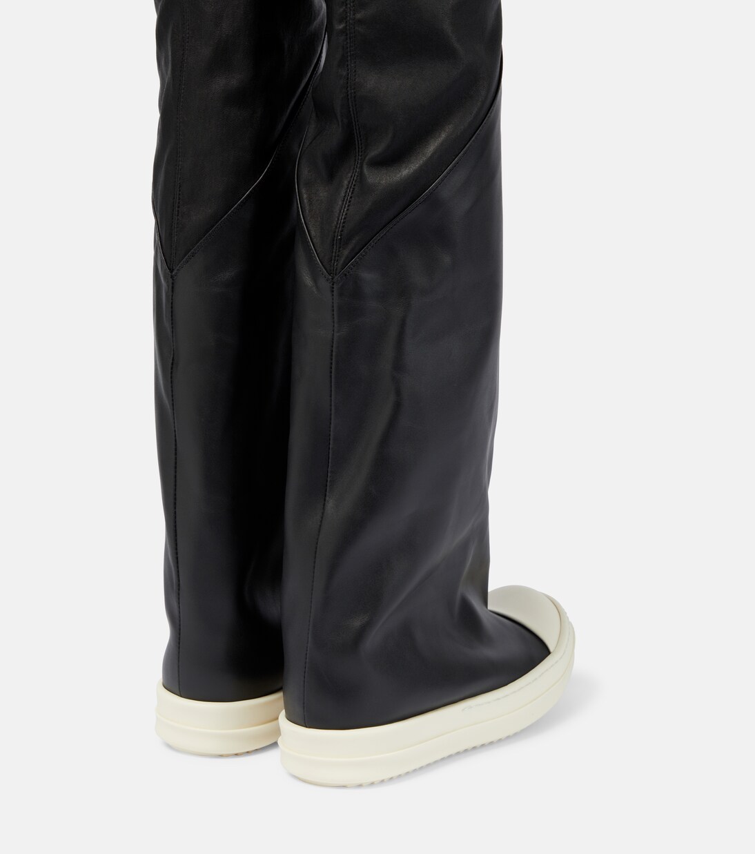 Overknee-Stiefel Oblique aus Leder | Rick Owens