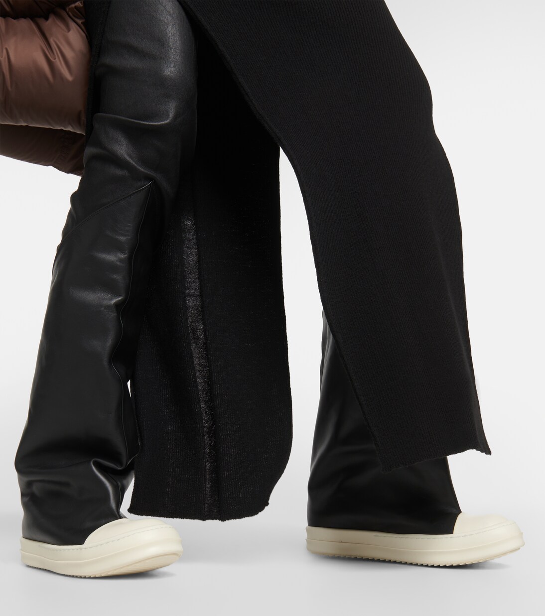 Overknee-Stiefel Oblique aus Leder | Rick Owens